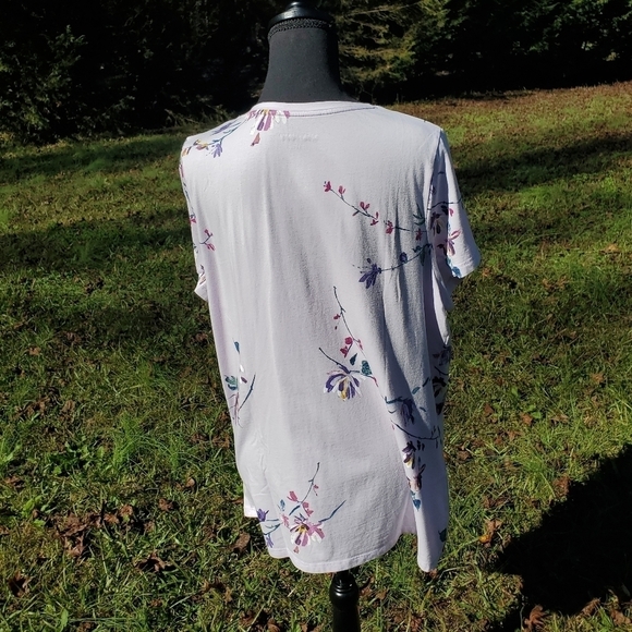 NWT AVA & VIV Purple V neck T-shirt - Picture 5 of 10